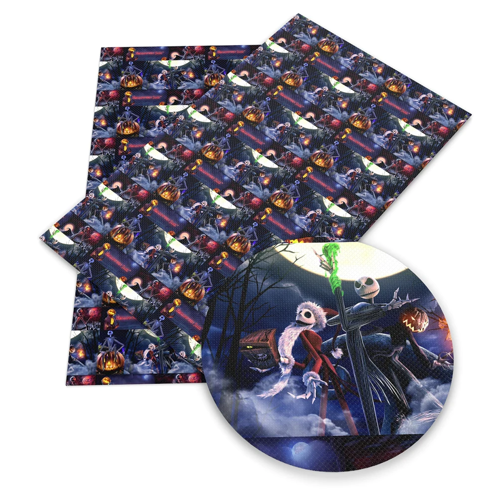 

David accessories 20*34cm halloween faux artificial Synthetic leather fabric hair bow diy decoration crafts 1piece,1Yc7505