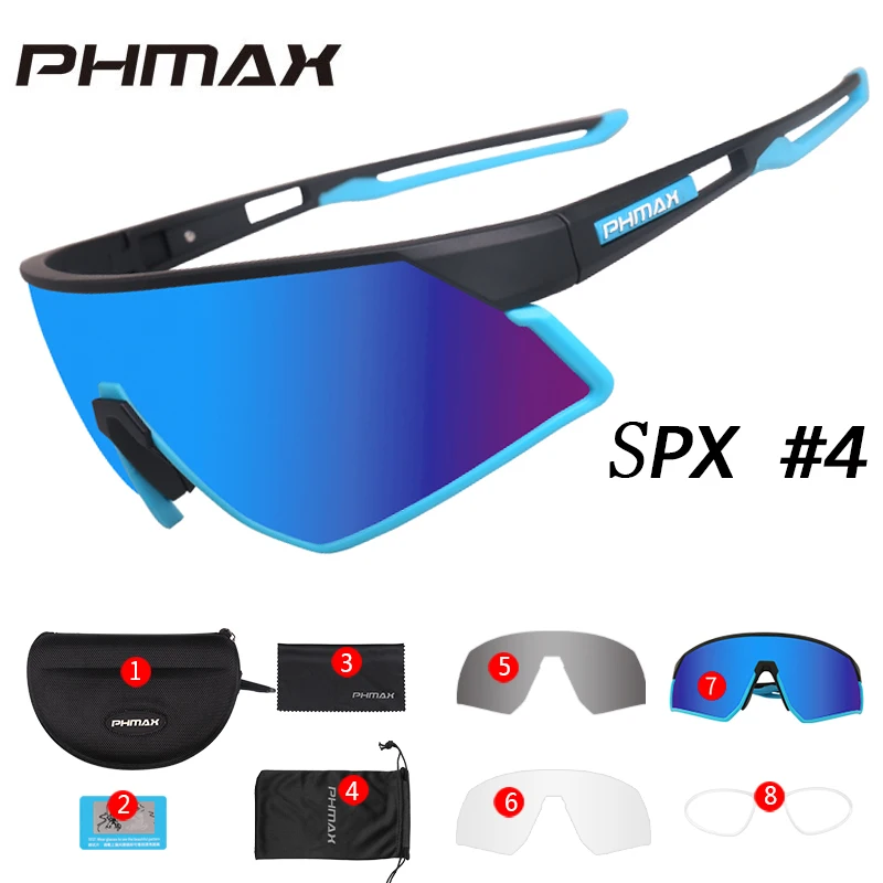 Colors 4 PHMAX сверхлегкие поляризованные велосипедные солнцезащитные очки на открытом воздухе велосипедные очки мужские и женские велосипедные солнцезащитные очки велосипедные очки - Цвет: Colors 4