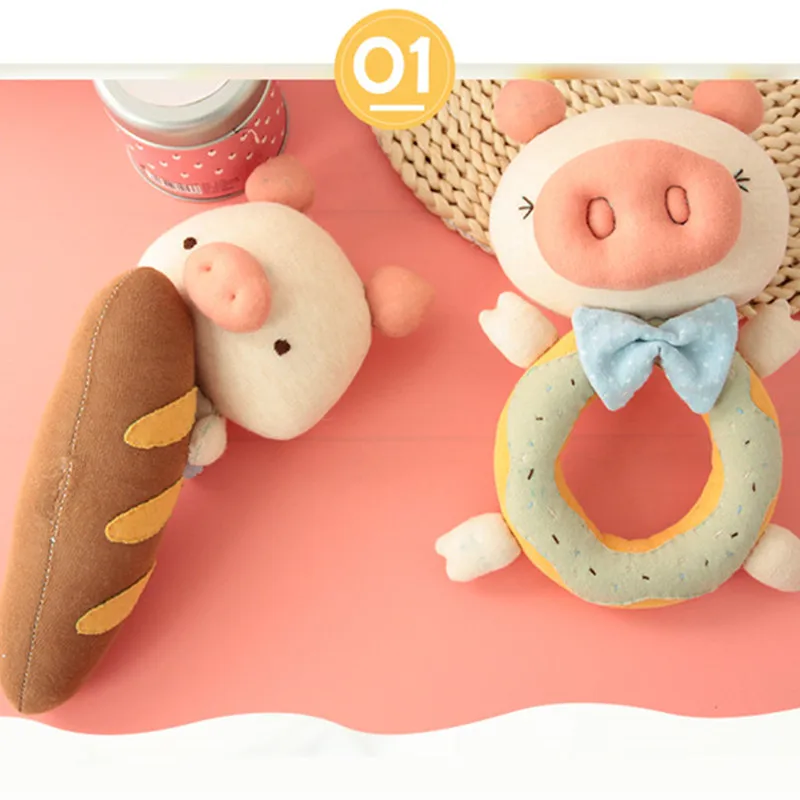 Мама DIY материал мешок кольцо игрушка ребенок свинья ручной кольцо ребенок образование ткань кольцо 0-1 лет детская игрушка