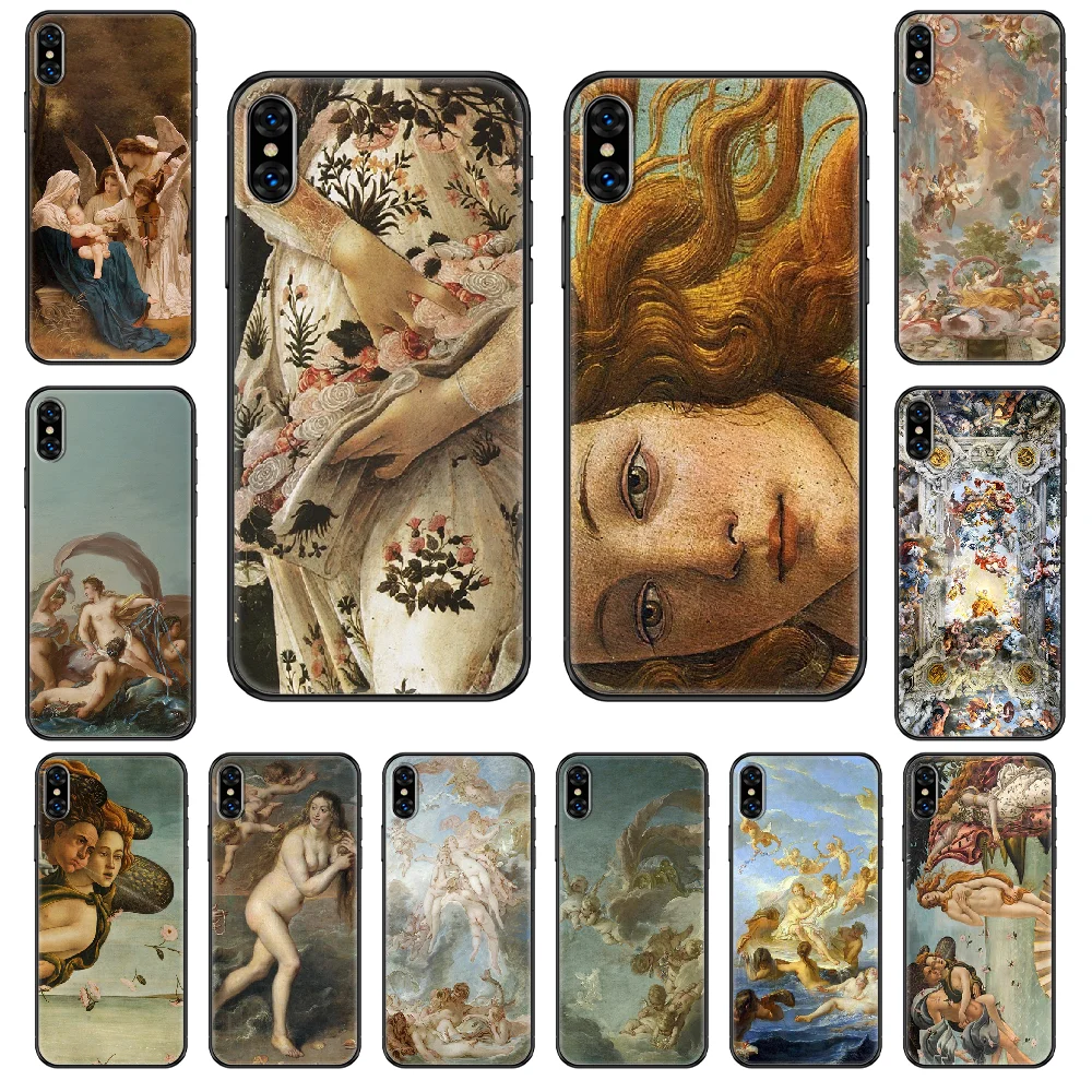 Чехол для телефона с рисунком &quotРождение венерины&quot iphone 4 4s 5 5S SE 5C 6 6S 7 8 plus X XS XR 11