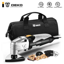 DEKO New 220V DKOM40LD1/2 Electric Multifunction Oscillating Tool Electric Trimmer Saw Variable Speed  with Accessories