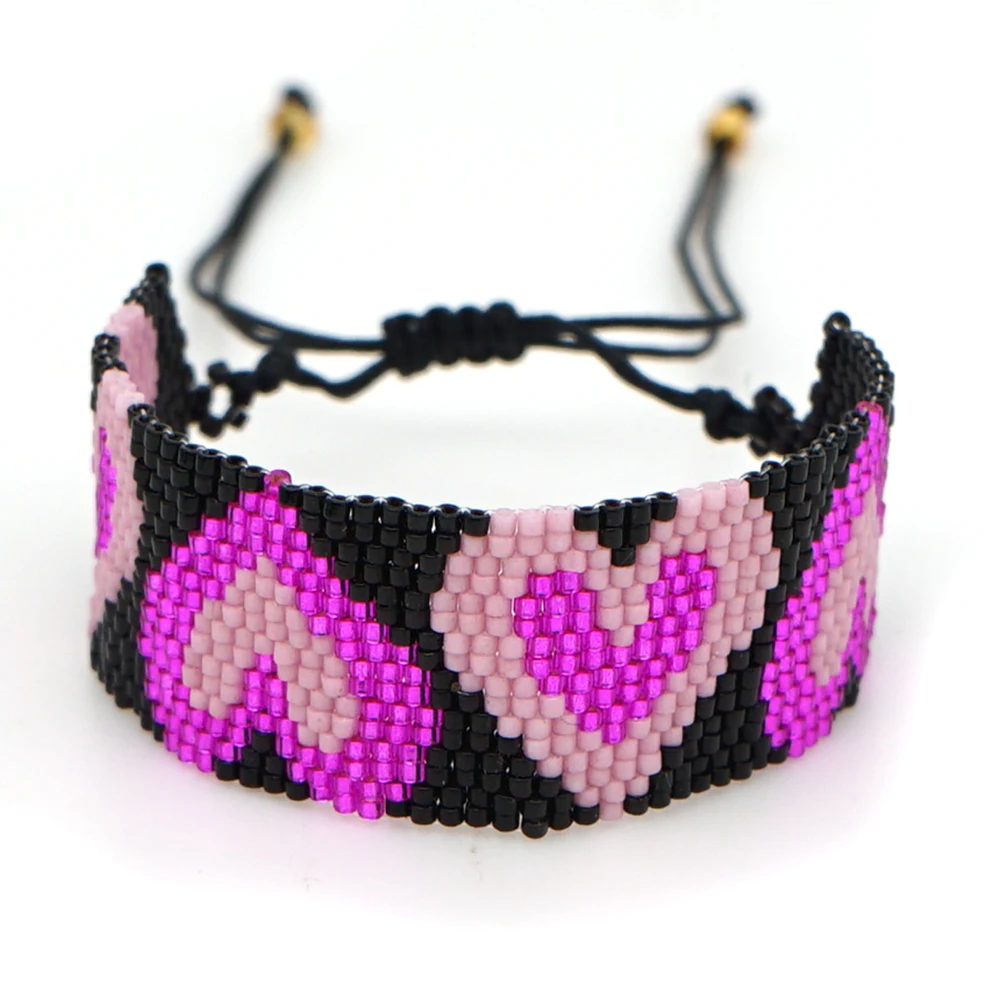 Go2boho Pulseras Mujer Moda MIYUKI браслет для женщин meccan ювелирные изделия Сердце Браслеты браслет ручной работы для ношения выше локтя Кристалл кисточкой Прополка - Окраска металла: MI-B190523A