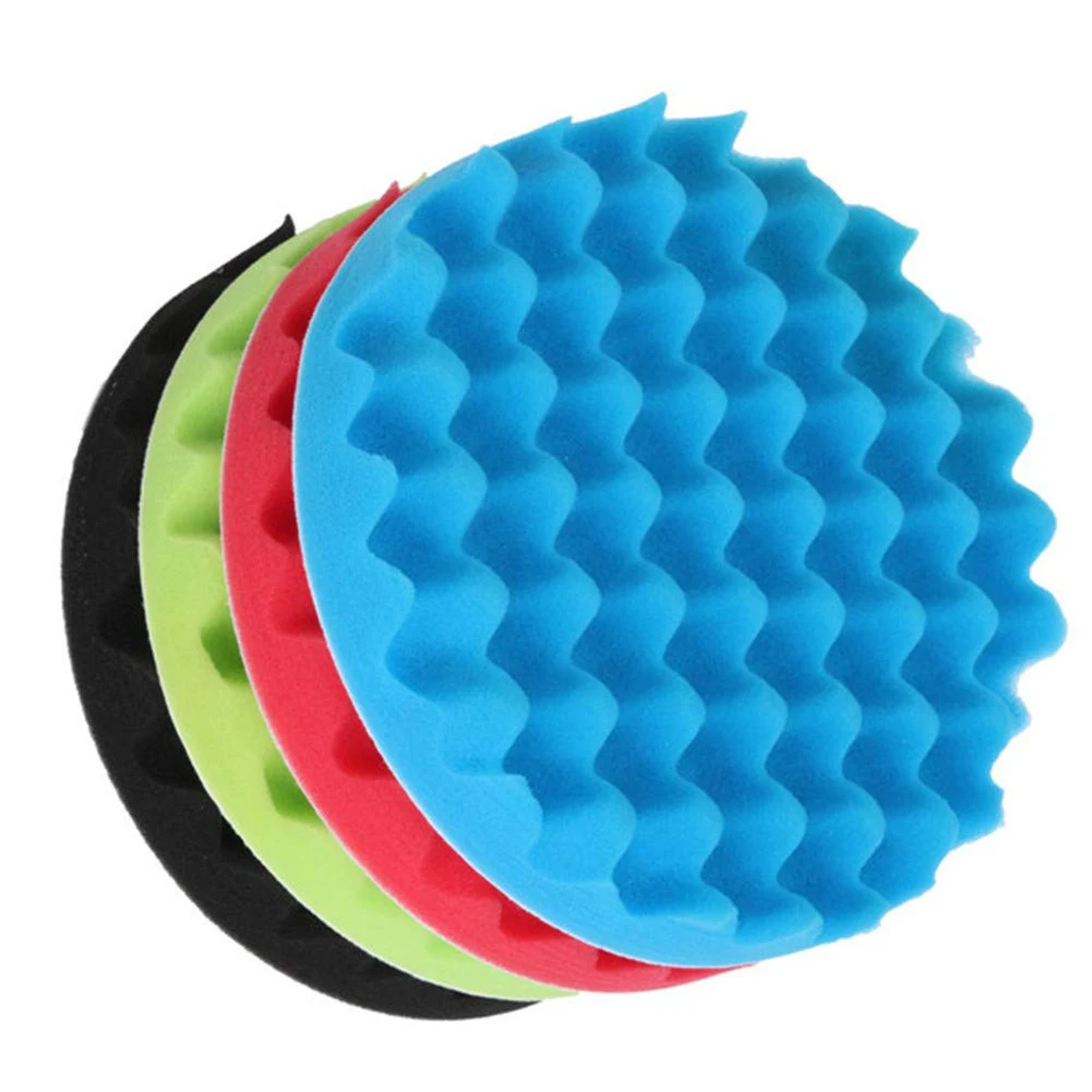 Kit para Carro Polegada 200 Milímetros Auto Carro Esponja Buff Polimento Pad Enceramento Polidor 4 Pçs - Set 8 6 automático polimento esponja buff almofada de polimento