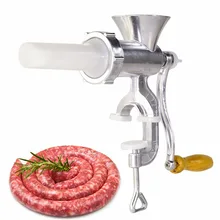 1 шт. многофункциональная алюминиевая ручная мясорубка из сплава с ручным управлением Мясорубка колбаса Мясорубка с настольным зажимом кухонный домашний инструмент