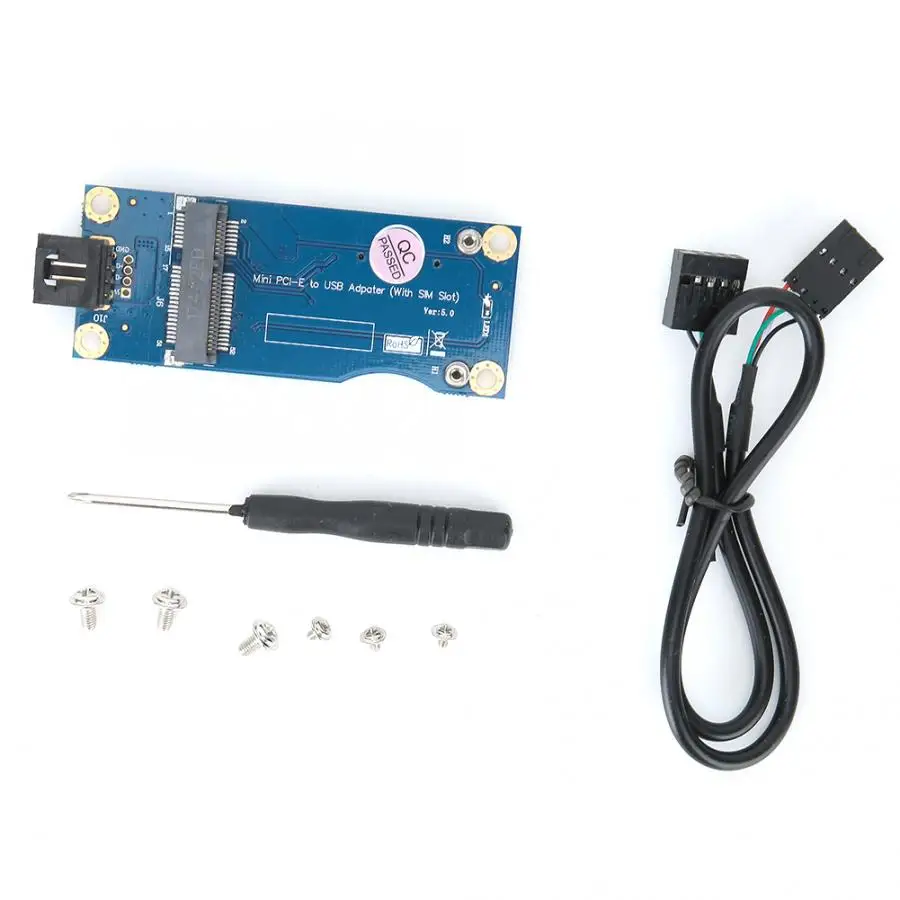 Мини PCI-E к USB2.0 драйвер светодиодного дисплея- макетная плата для 30x50-51mm 3g 4G модулей макетной платы
