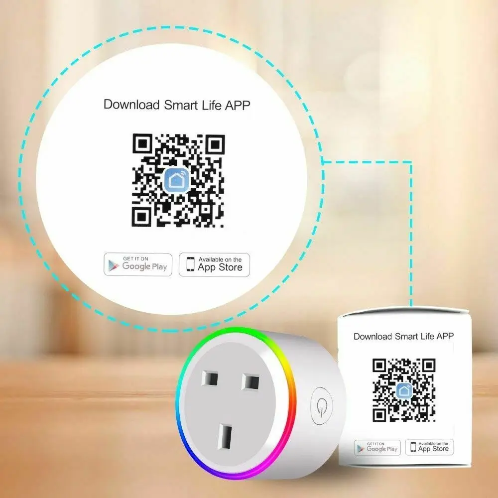 RGB Smart WiFi UK Plug дистанционный переключатель розетка питания 2G/3g/4G таймер мощность