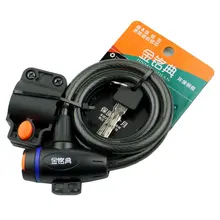 Велосипедный Замок Горный велосипед стальной кабель tiao xing suo проволочный Замок Золотой Ming код 506 Универсальный Противоугонный замок