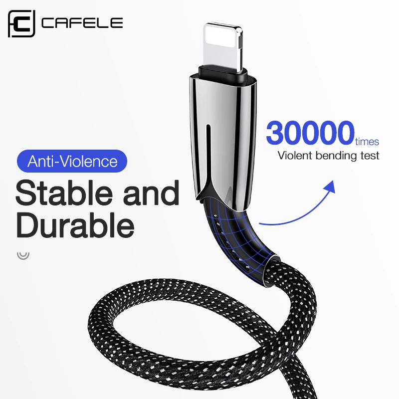 CAFELE PD Schnell Lade Kabel Typ C zu für Blitz Kabel für iPhone Xi Xs Max XiR Xr X 8 7 6 Plus ipa