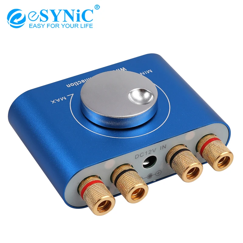 eSYNiC 50W+50W HiFi Bluetooth-compatible Power Amplifier Mini Digital Class D Audio Stereo Amp Support AUX USB | Электроника