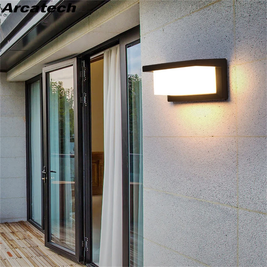 dinsdag Initiatief fonds LED Outdoor Wandlamp Moderne LED Wandlamp Aluminium Tuin Veranda Patio  Opzij Voordeur Verlichting Licht NR 20|LED Outdoor Wall Lamps| - AliExpress