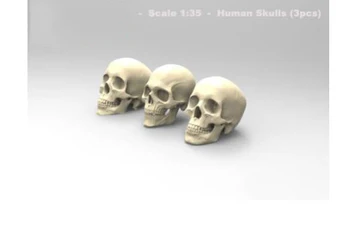 

1/35 RESIN Skulls Set modern parts Resin Model Miniature figure Unassembly Unpainted