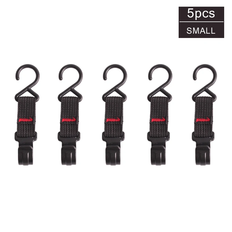 

5Pcs Outdoor Cookware Hanging Rack Hook Triangular Pot Pan Lamp Holder Hook Camping Climbing Hiking Nylon Hook