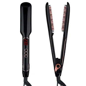 

Professional Flat Iron Hair Straightener Fast Electric Straightening Iron Ceramic Styling Tool 110-240v Lcd Digital Display