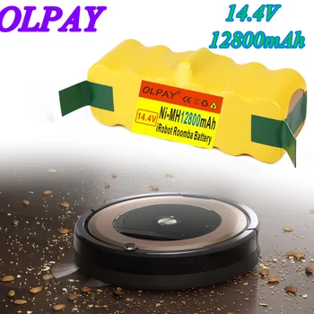 

2PCS 12800mAh High Capacity 14.4v Battery For Irobot Roomba Sweeping Robot Vacuum Cleaner 500 540 550 600 650 780 790 870 900