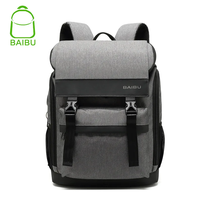 

New Style Men College Style Backpack Outdoor Waterproof Backpack Multi-functional Computer School Bag a Generation of Fat
