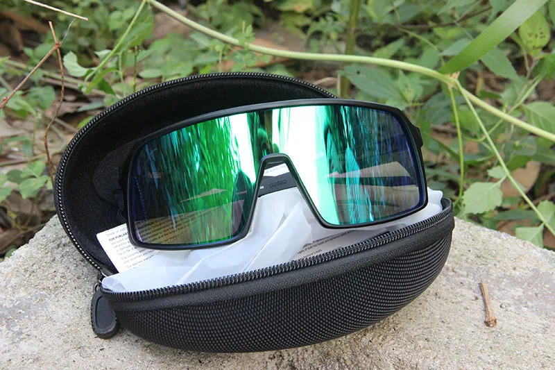 black green w logo Хит, велосипедные солнцезащитные очки, спортивные, велосипедные очки, горные, поляризационные, велосипедные очки, Sutro, велосипедные солнцезащитные очки, UV400, очки, 3 линзы - Цвет: black green w logo