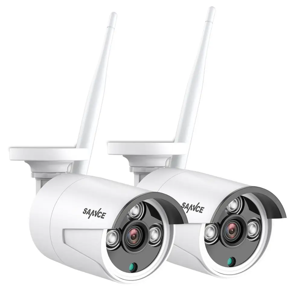 SANNCE 2 шт. 2.0MP WIFI IP камера s с Smart IR P2P наружная погодозащищенная сетевая пуля EXIR
