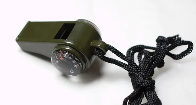 Outdoor Survival Multi-functional Guangdong Quality Compass High Decibel Whistle Indoor Thermometer Referee Harsh Whistle