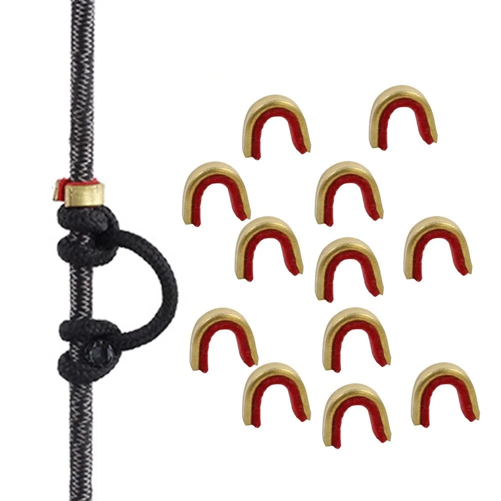 6/15/30Pcs Antiskid Archery Bow String Nock Points 0.35g/pc Buckle Clip Knocks Brass Archery Bow Accessories New