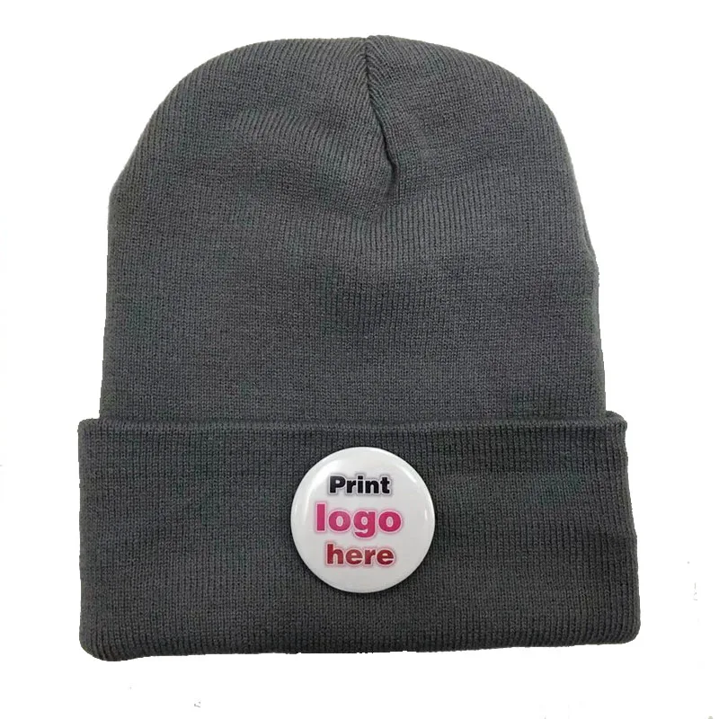 MYZOPER, модные, с принтом, значок Ad, унисекс, Skullies Beanies, сохраняющие тепло, новые, сделай сам, фото, хип-хоп, одноцветная Лыжная шапка, зимняя шапка - Цвет: 05
