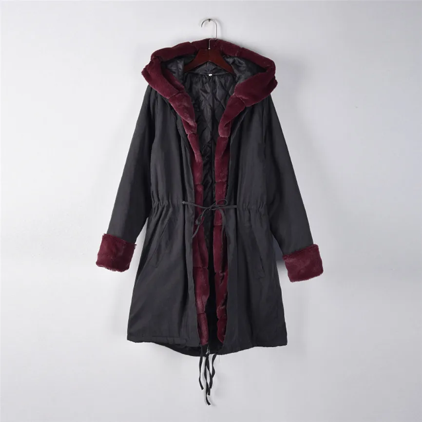 Пальто с мехом в европейском и американском стиле, Длинная с капюшоном, камуфляжное пальто, осенне-зимняя Модная стильная новая короткая куртка, тонкое теплое Женское пальто