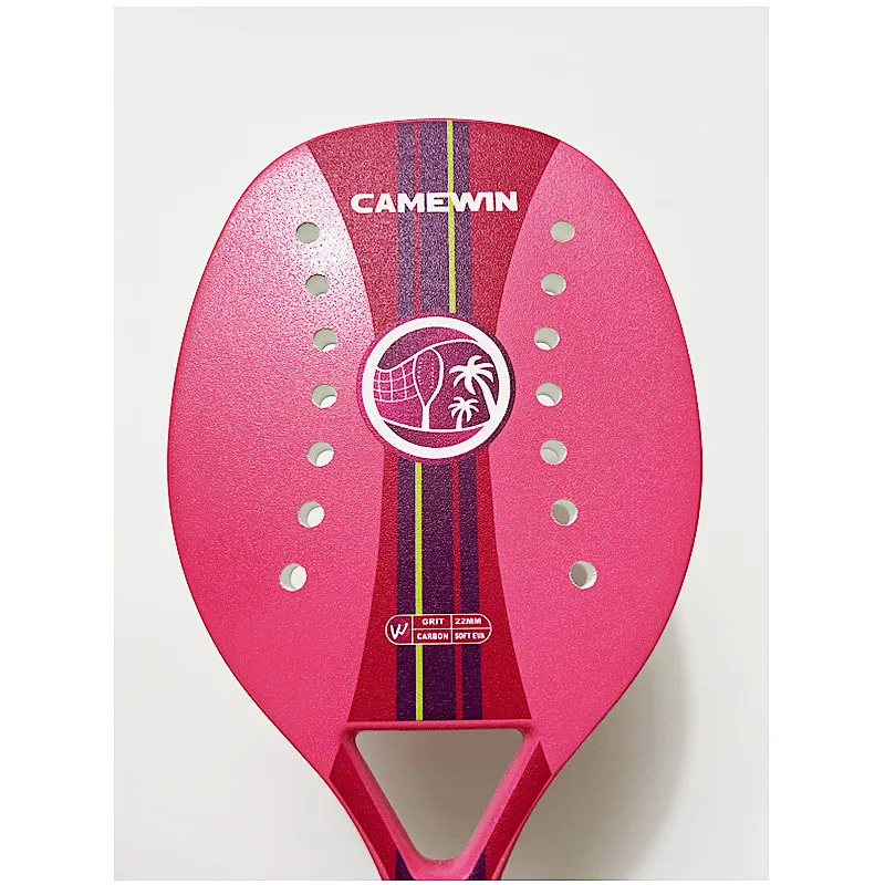 2021 Adult Professional Full Carbon Beach Tennis Paddle Racket Soft EVA Face Raqueta With Bag Unisex Equipment Padel Camewin 2021 Adult Professional Full Carbon Beach Tennis Paddle Racket Soft EVA Face Raqueta With Bag Unisex Equipment Padel Camewin