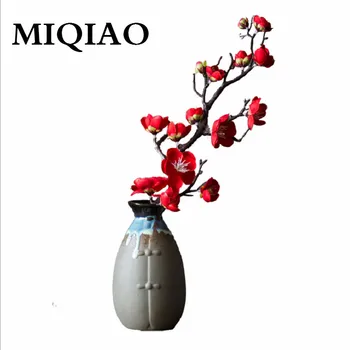

MIQIAO High Quality Vintage Style Peony Plum Blossom Orchid Figuras Home Party Decoration Free Shipping 1 Pieces 1 Bottle