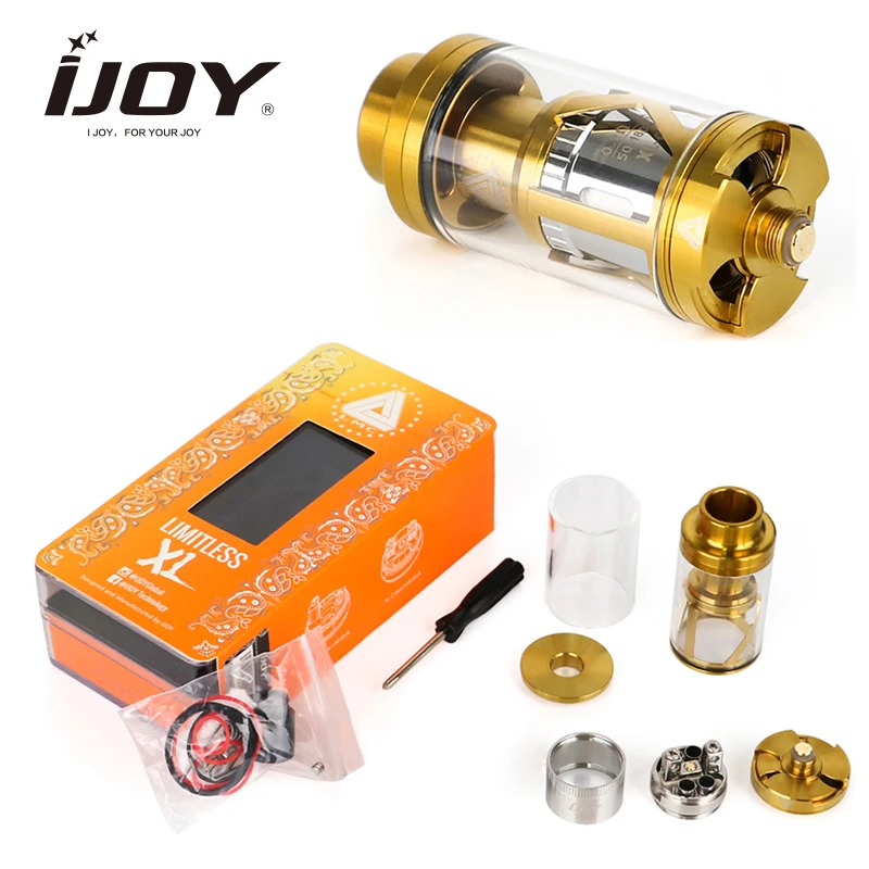 Оригинал IJOY атомайзер безграничный XL Танк 4 мл электронные сигареты vape Subohm/RTA бак