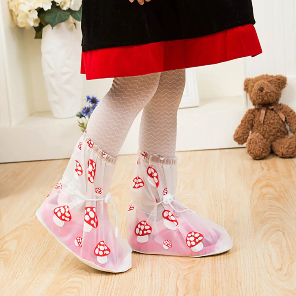 ISHOWTIENDA Детские Водонепроницаемые бахилы защищающий от дождя чехол для обуви открытый инструменты легко чистить, легко носить с собой и многоразовый чехол для обуви