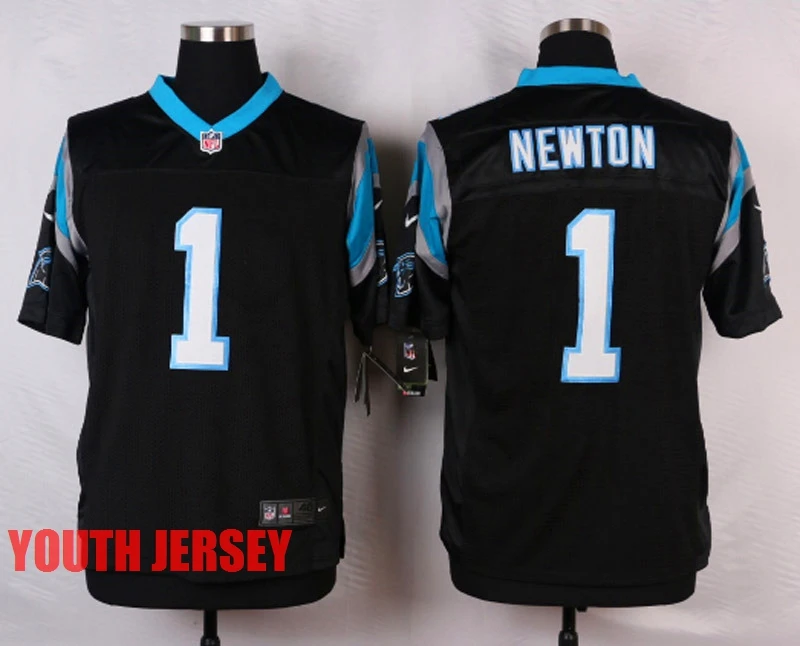 Цвет: желтый Stitiched, Carolina, Cam Newton, Luke Kuechly, Greg Olsen, для молодежи, детский трикотаж - Цвет: Цвет: желтый
