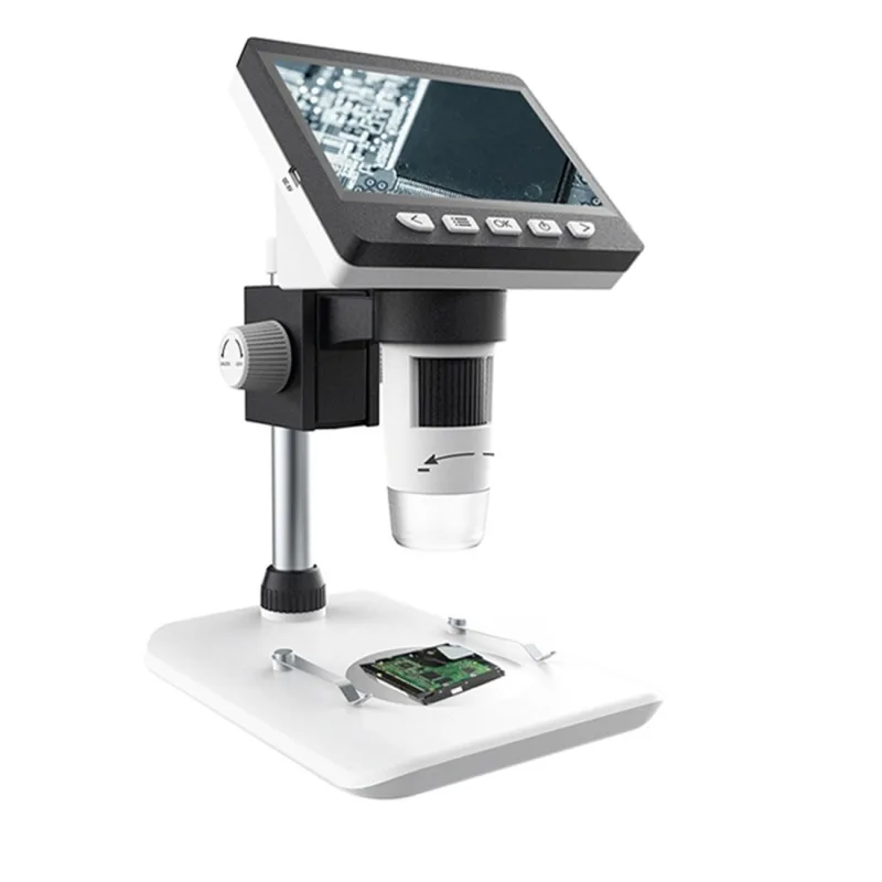 

50X-1000X 1080P Portable Electronic Digital Desktop Microscope with LED Light, Support Micro SD Card (32GB Max)