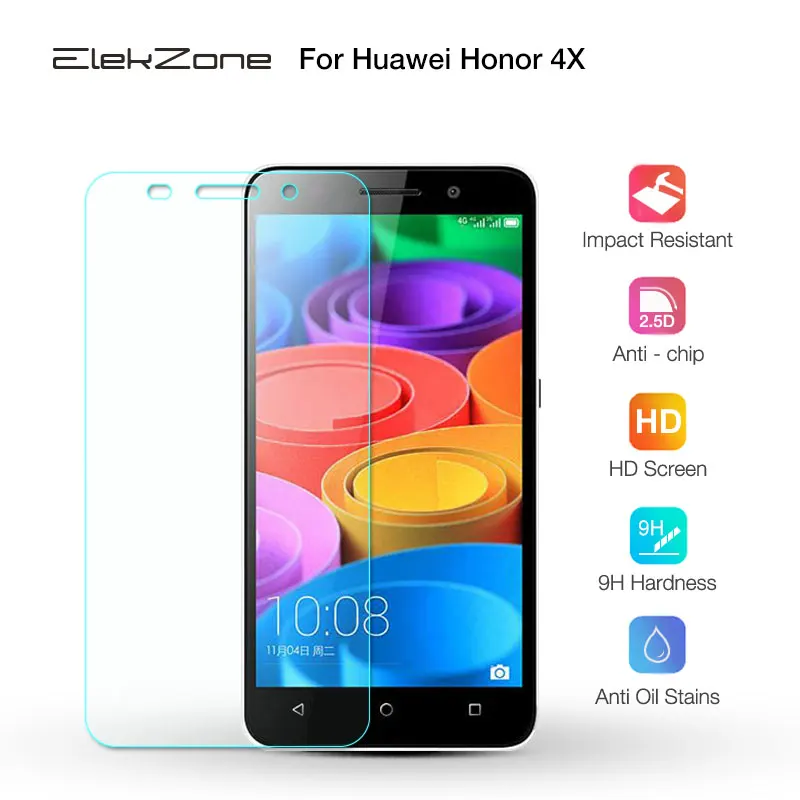 9H 0 3 мм толщина 2.5D Премиум Закаленное стекло пленка для huawei Honor 4X Защита экрана