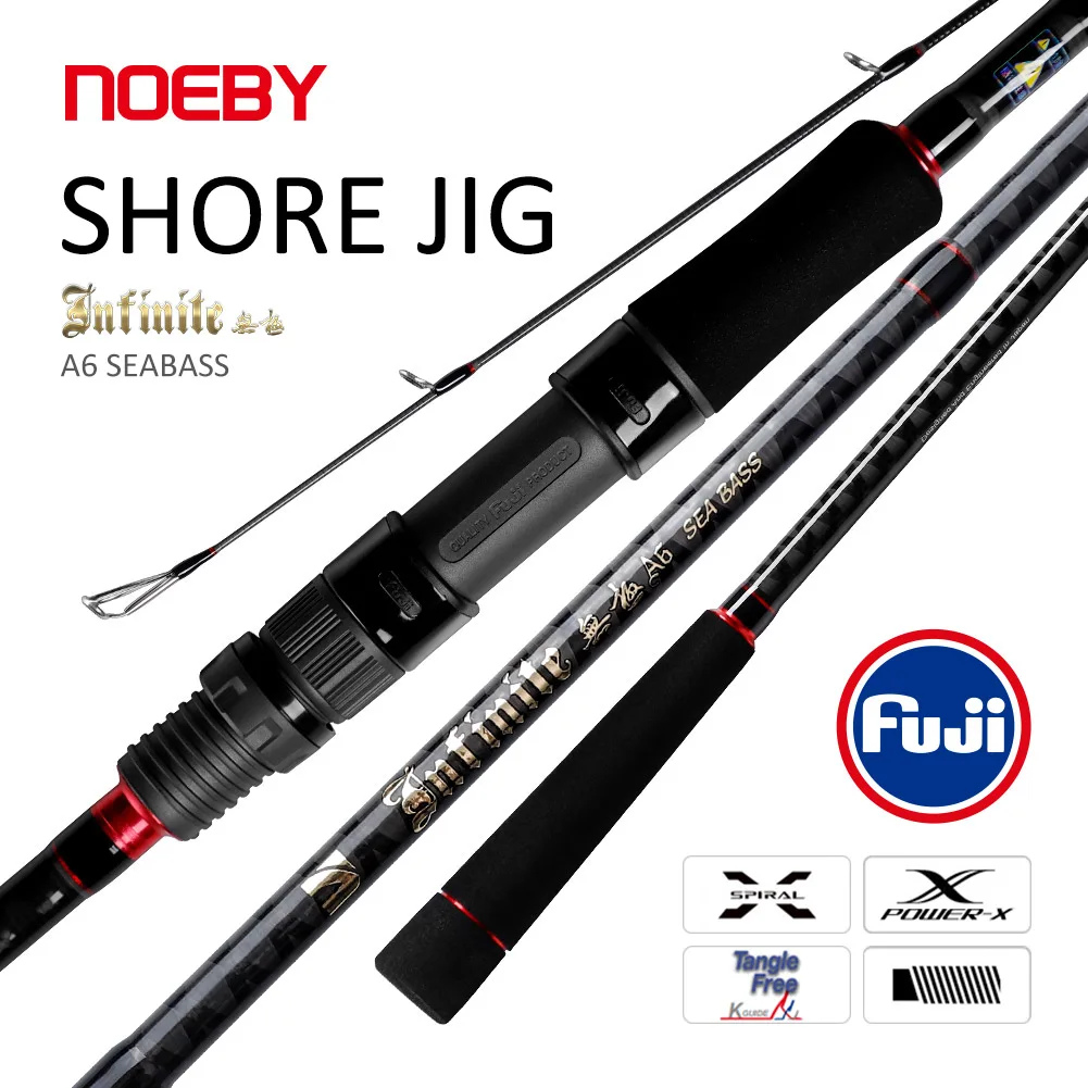 Noeby-Spinning Shore Jigging Fishing Rod, Lure Weight 7-70g, Fuji Guide Seat, Saltwater Rock Fishing Rods, 2.49m, 2.75m, 2.9m