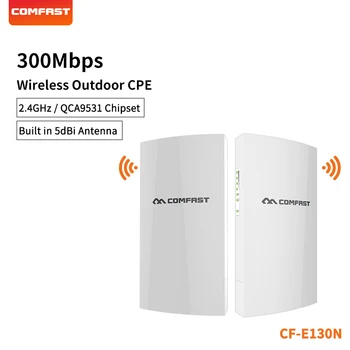 

COMFAST 2.4G Frequency 1KM Stable Transmission WiFi Repeater 300Mbps Outdoor Bridge For Long Range IP Camera Project CF-E130N V2