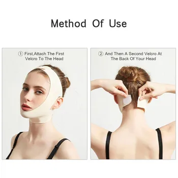 

REUSABLE Contour Tightening Firming Face Lift Tape Bands Neck Bandage V-Line Lifting Patches V Shaped Face Slimming Strap