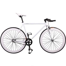 Piñón fijo Fixie para bicicleta, marco de acero de 46cm y 52cm, rueda de aleación de magnesio para ciclismo, rueda de pista de una sola velocidad, radios, llanta de moldura de una pieza