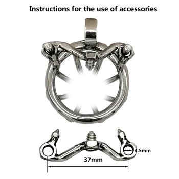 Ergonomic Stainless Steel Stealth Lock Male Chastity Device,Cock Cage,Penis Lock,Cock Ring,Chastity Belt,S069 5