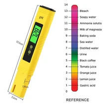 РН-метр тестер воды ручка карманный цифровой ЖК-монитор бассейн Аквариум Лаборатория