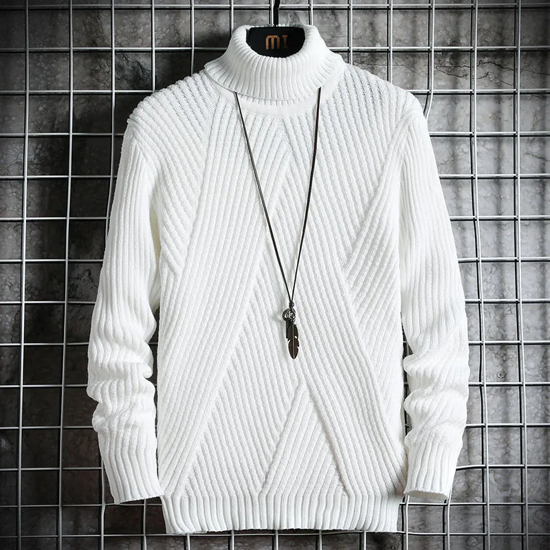 

Spring Autumn Men's Sweater Streetwear Japan Style Sweater Men Casual Long sleeve Men's Clothing Turtelneck Sweater Men