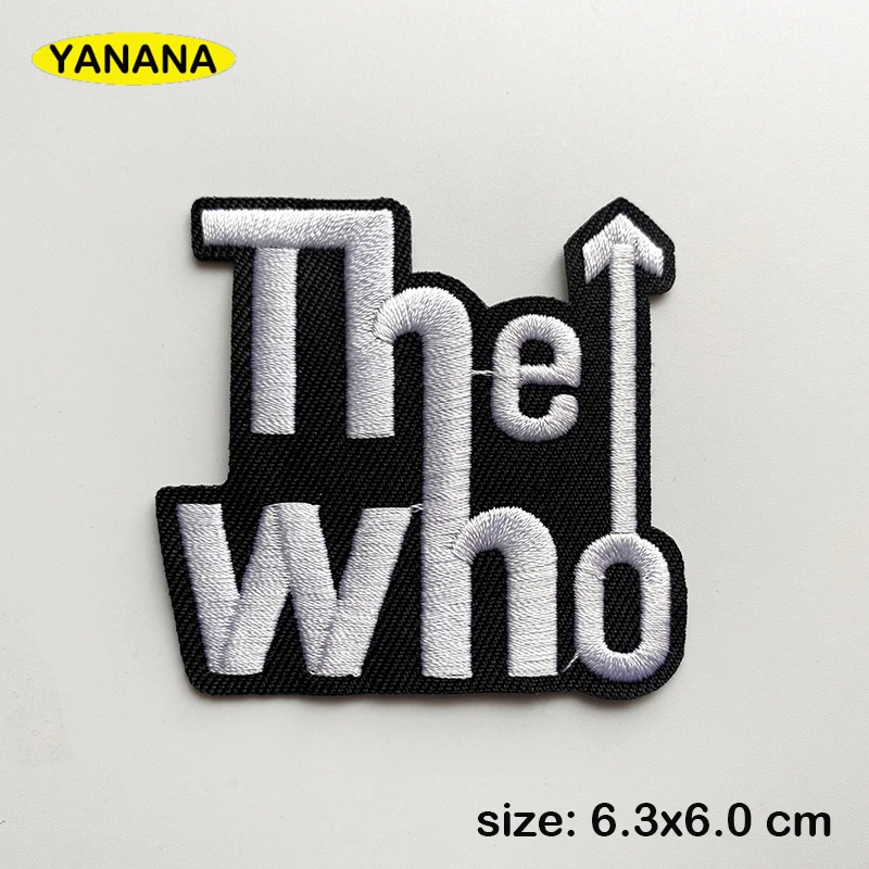 A Rock band Heavy Metal Band banner Patch Badges Embroidered Applique Sewing Iron On Badge Clothes Garment Apparel Accessories