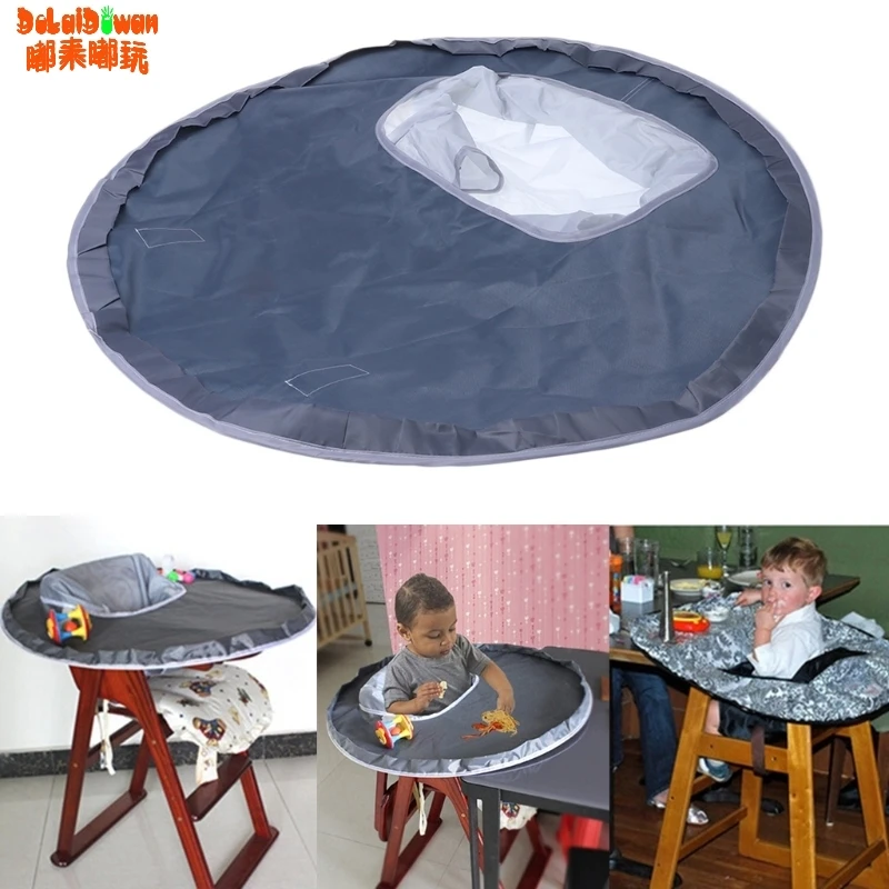Непромокаемый тканевый материал для защиты детей, Подушка для стула, подстилка для еды, коврик для стола, складной коврик
