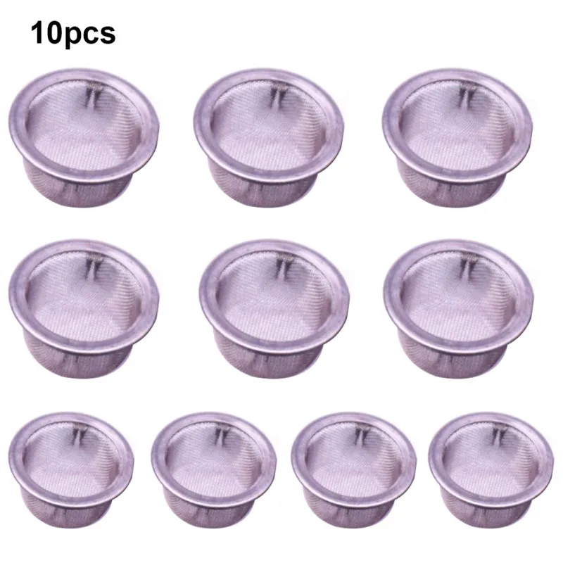 100 Mesh Pipe Stainless Steel Filter Mesh Edge Filter Combustion Network Crystal Cigarette Holder Filter 10 Pcs/sets