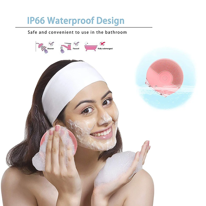 

Electric Facial Cleaning Brush Vibration Massage Exfoliating Blackhead Deep Clean Pores Soft Washing Machine Face Skin Care Tool