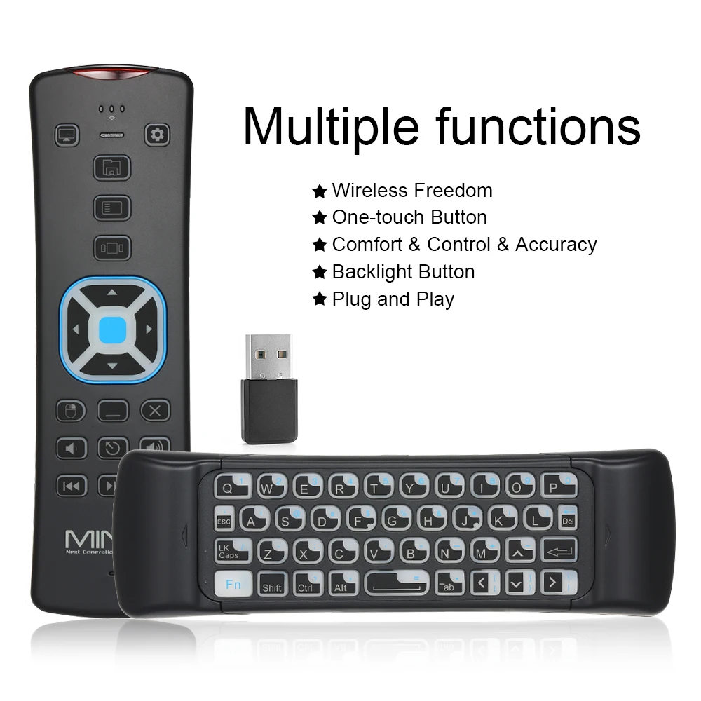 MINIX NEO W2 2 4 ГГц мини беспроводная клавиатура Windows в 1 Пульт дистанционного