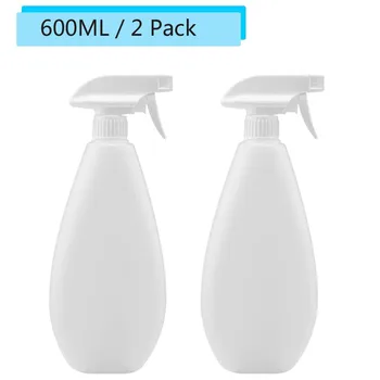 

2pcs 600ml Cleaning Spray Bottle Empty Mist Spray Bottle Trigger Type Plastic Bottle Watering Cleaning Garden Supplies#Y5