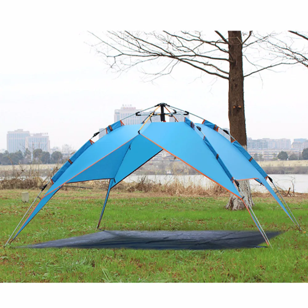 Высококачественная Наружная палатка для кемпинга 3-4 человек теплая двойная палатка Большая водонепроницаемая ПУ тканевые палатки для мероприятий оборудование для кемпинга