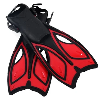 

1pair Training Water Sport Adult Kid Long Flippers Silicone Diving Fin Professional Shoes Outdoor Non Slip Adjustable Strap