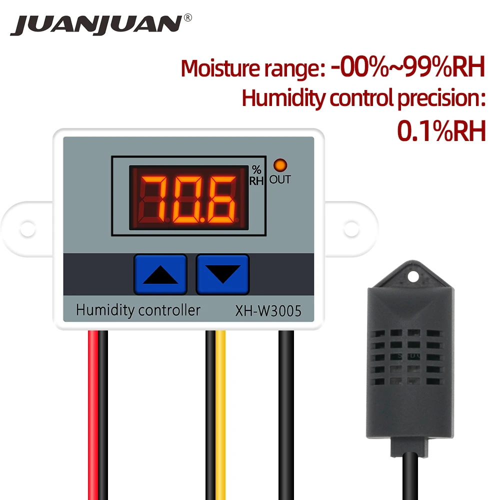 12V/24V/220V Digital Humidity Controller Control Switch Hygrometer Hygrostat