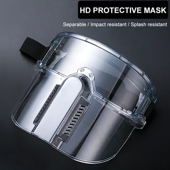 

Protective Mask Transparent Safety Goggles Face Mask Windproof Dustproof Anti-splash High Strength PC Masks For Kitchen Working