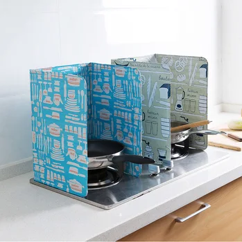 

Aluminum Oil-proof Plate Foldable Kitchen Gas Stove Partition Kitchen Frying Pan Oil Splash Protection Net Kitchen Accessories